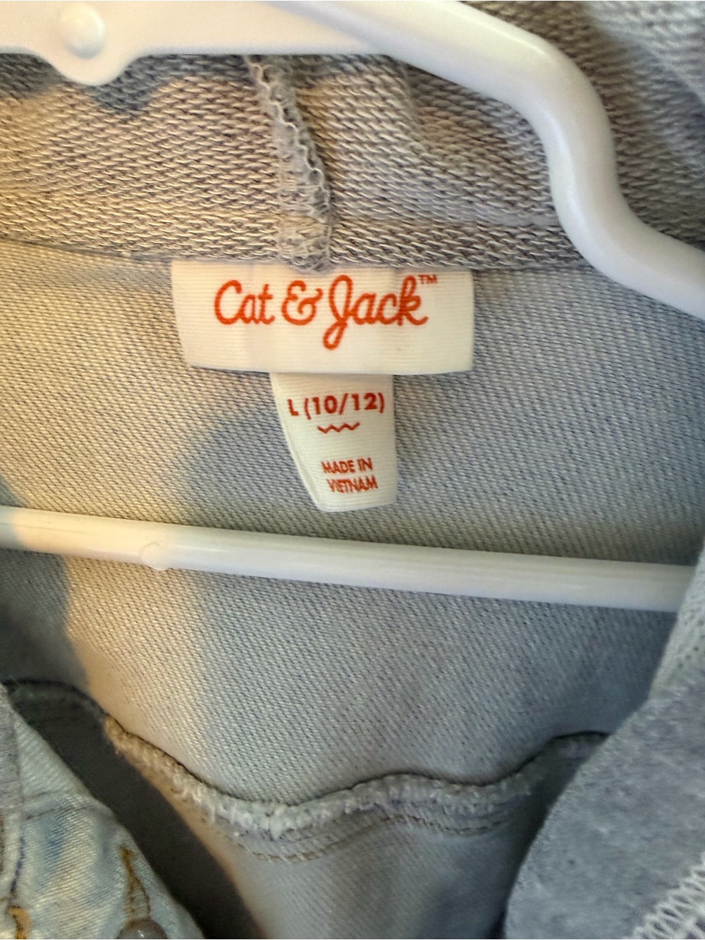 Cat & Jack Light Blue Denim Jacket with Hood - Picture 2 of 2